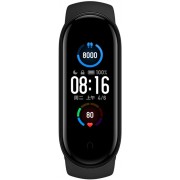 Xiaomi Mi Band 5 Fitness Tracker, Newest 1.1” Color AMOLED Display Black Sport Band