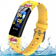 YEGKGO Fitness Tracker for Kids Girls Boys Teens, IP68 Waterproof Activity Tracker with Pedometer Calorie Counter, Heart Rate & Sleep Monitor Fitness Watch, Call & SMS Reminder, Gift for Kids